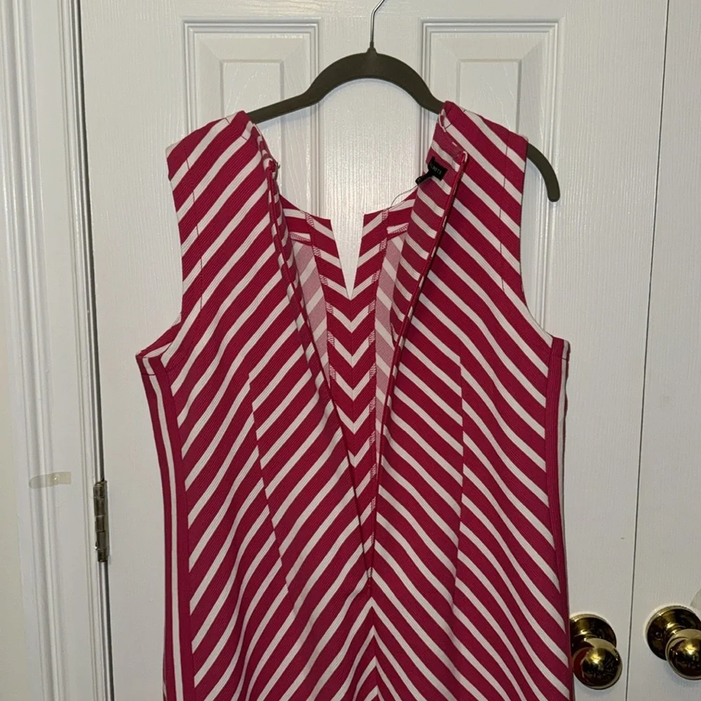 Talbots Pink and White Striped Dress - Picture 6 of 10